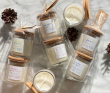 Load image into Gallery viewer, Three packages of 4oz mini candles as examples of the Duet Gift Set..