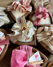 Load image into Gallery viewer, Heart Shaped Wood Dough Bowl Candle ❤️ | Valentine's Day Special Edition