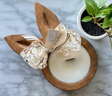 Load image into Gallery viewer, Wood Dough Bowl Candles | Bunny Shaped | Easter Collection