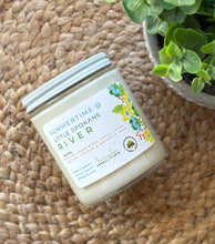 Load image into Gallery viewer, Summertime @ Little Spokane River Candle from Bungalow's Spring and Summer Collection shown in classic glass 8 oz jar.