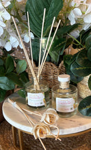 Load image into Gallery viewer, Reed Diffuser with floral reeds from the Spring and Summer Scent Collection in Summer Haven in Sandpoint scent.