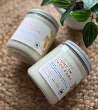 Load image into Gallery viewer, Summer Light in Deer Park Candle from Bungalow's Spring and Summer Collection, two shown side by side in classic glass 8 oz jar.