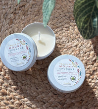 Load image into Gallery viewer, Travel Candle from the Spring & Summer Collection in Trails of Mount Spokane Scent.