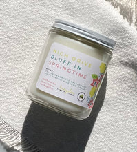 Load image into Gallery viewer, High Drive Bluff in Springtime Candle from Bungalow's Spring and Summer Collection shown in classic glass 8 oz jar.