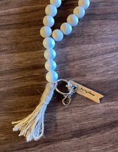 Load image into Gallery viewer, Mango Wood Bead Teacher Lanyard with Jute Tassel