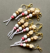 Load image into Gallery viewer, Mango Wood Bead Keychain | Valentine's Collection