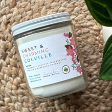 Load image into Gallery viewer, Sweet and Charming Colville Candle from Bungalow&#39;s Spring and Summer Collection shown in classic glass 8 oz jar.
