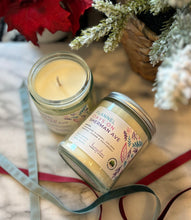 Load image into Gallery viewer, The Flannel Days on Sherman Ave candle scent from Bungalow&#39;s Fall Collection is shown in the 8 oz glass jar with a white lid.
