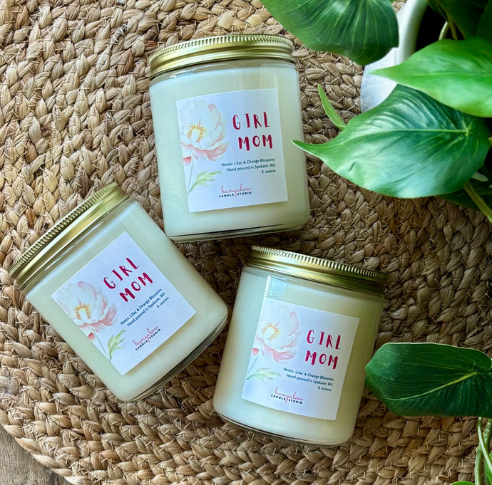 Girl Mom Candle for Mother's Day or Baby Showers