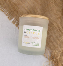 Load image into Gallery viewer, The Lemongrass &amp; Citrus scent in the 8 oz candle size from Bungalow&#39;s Classic Collection.
