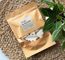 Load image into Gallery viewer, A package of soy wax melts from our Cascade Collection in the Peak &amp; Summit scent.
