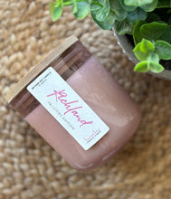 Load image into Gallery viewer, The Richland Scent from the Tri-Cities Spring and Summer Collection, shown in a pink, hand-blown bubble glass jar.
