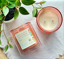 Load image into Gallery viewer, South Hill Sangria Candle from the Spring and Summer Collection shown in pink 12 ounce glass jar.

