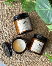 Load image into Gallery viewer, Taos Sage Soy Candle in 4oz size displayed and made  by Bungalow Candle Studio
