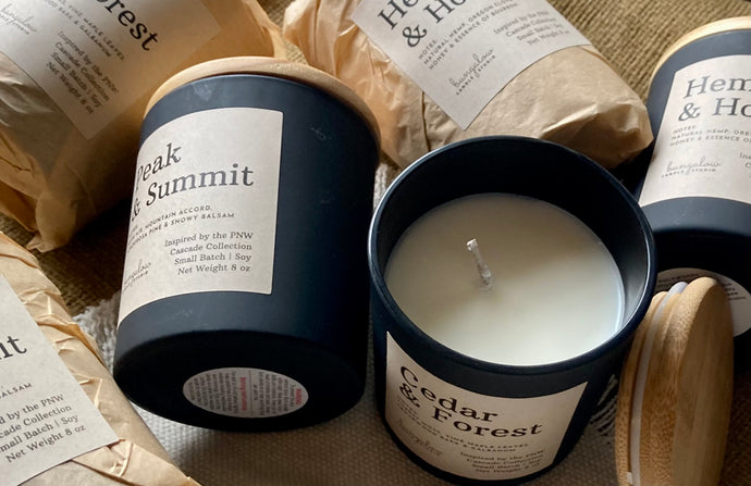 Group of Candles from the Cascade Collection