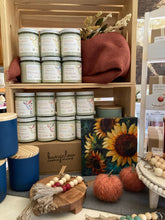Load image into Gallery viewer, A group of the Fall Candle Collection stages at a booth event
