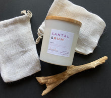 Load image into Gallery viewer, The Santal &amp; Rum scent in the 8 oz candle size from Bungalow&#39;s Classic Collection.
