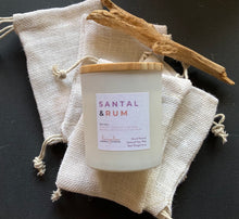 Load image into Gallery viewer, The Santal &amp; Rum scent in the 8 oz candle size from Bungalow&#39;s Classic Collection.
