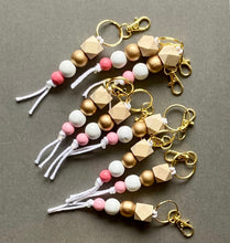 Load image into Gallery viewer, Mango Wood Bead Keychain | Colors of Love
