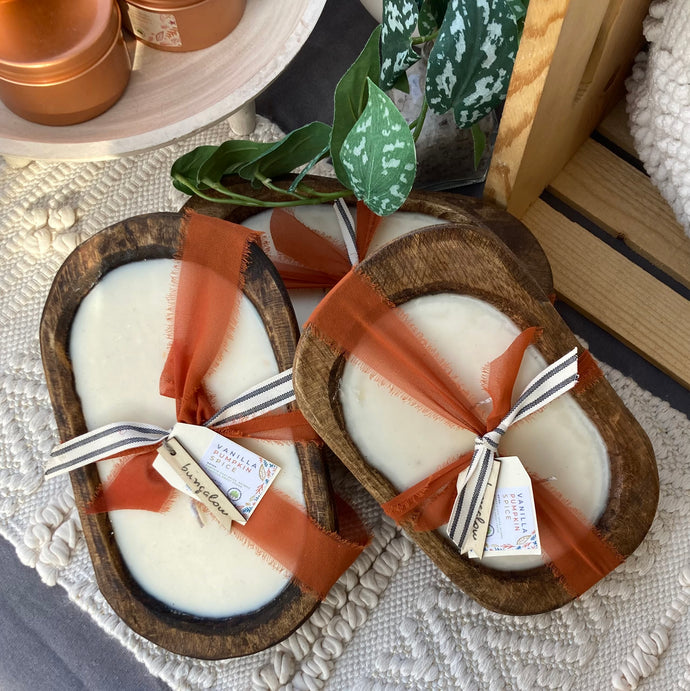 Wood Dough Bowl Candles | Fall & Winter Collection